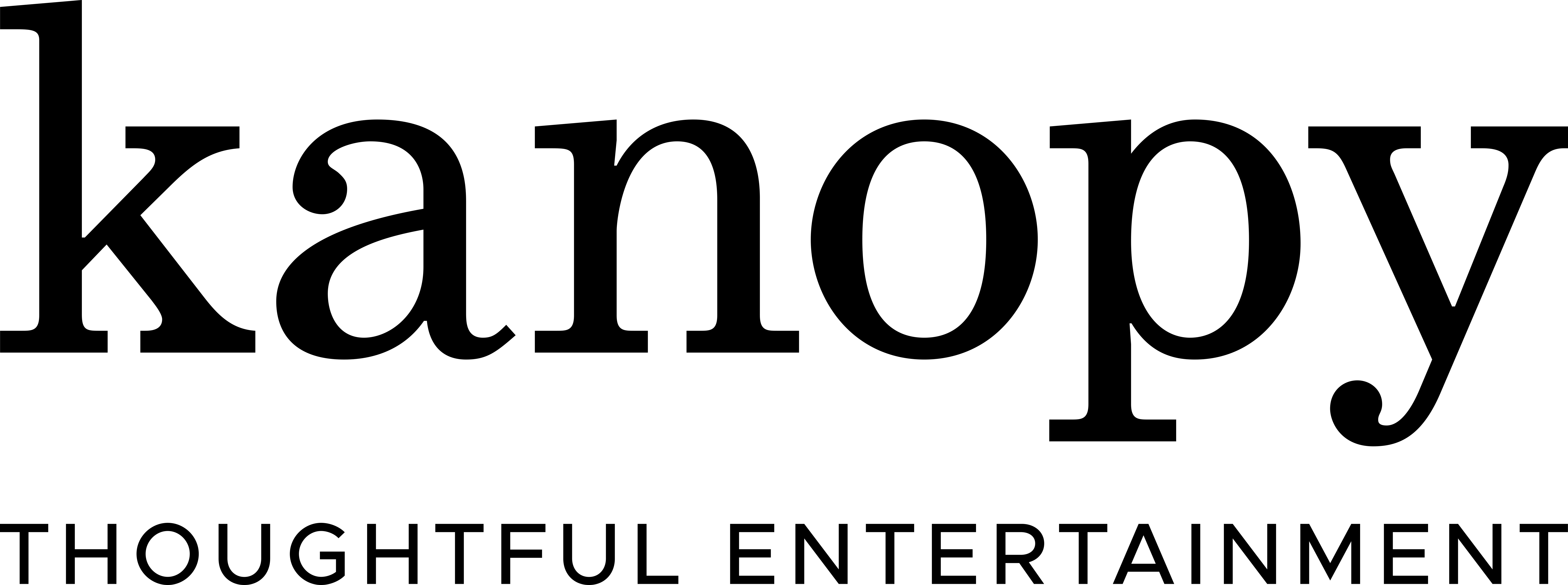 Logo that says Kanopy, thoughtful entertainment 