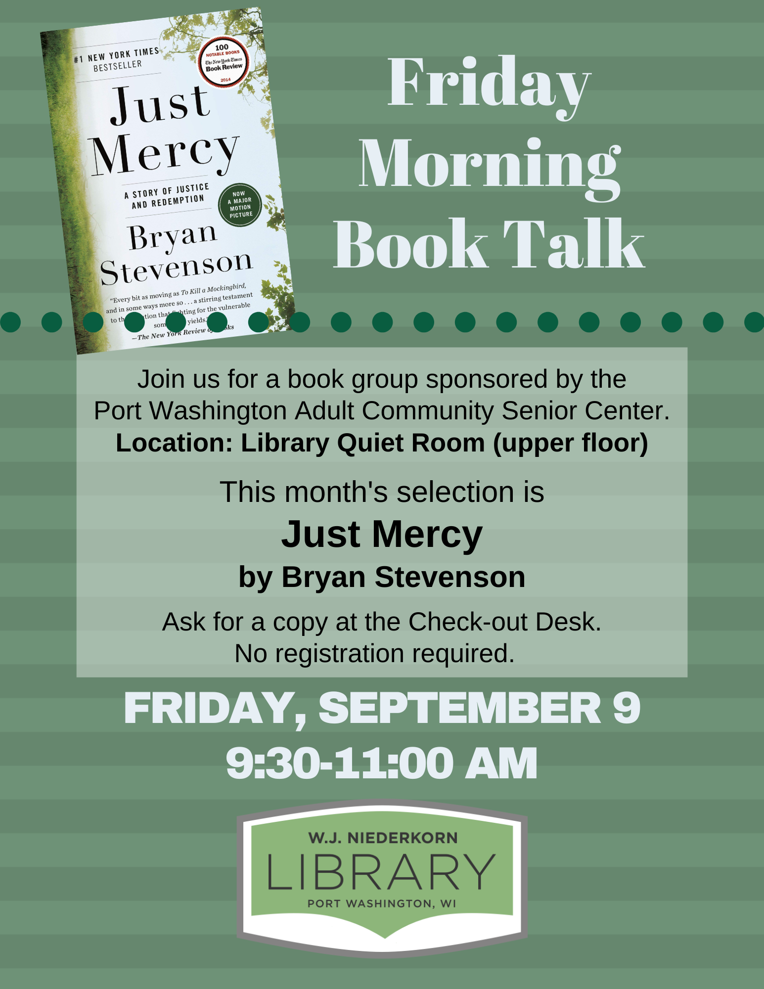 Friday Morning Book Talk Poster