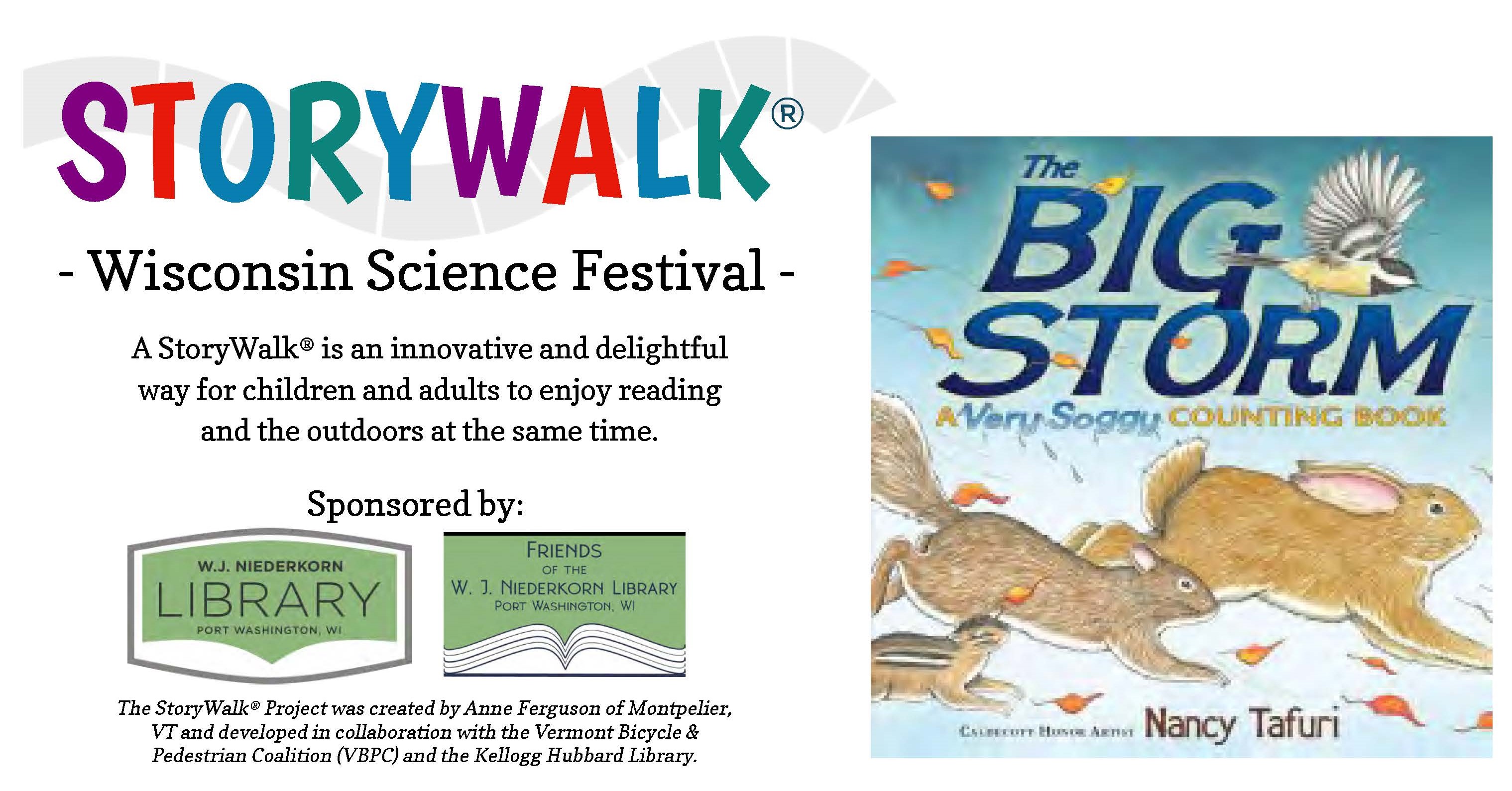 Wisconsin Science Fest Storywalk flyer