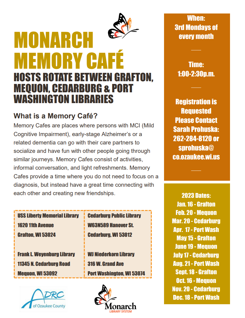 Memory cafe 2023 poster