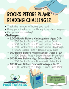 Books Before Blank Reading Challenges poster